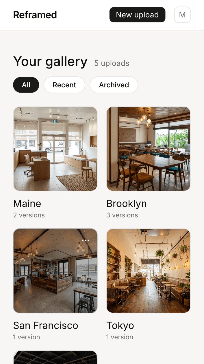 Reframed gallery preview